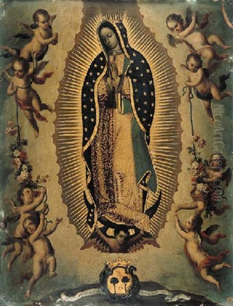 Virgen De Guadalupe Oil Painting by Juan Patricio Morlete Ruiz