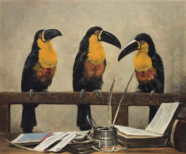 The Literary Critics Oil Painting by Robert Morley