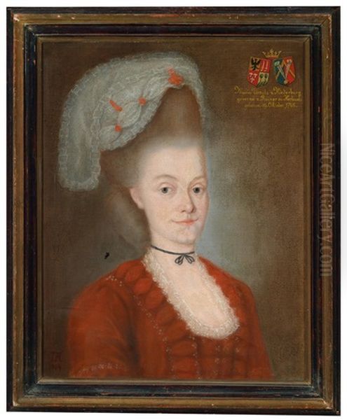 Bildnis Der Maria Ursula Von Niederburg Oil Painting by Johanna von Moro