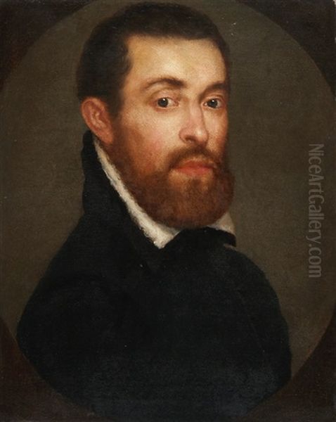 Bildnis Eines Bartigen Mannes Oil Painting by Giovanni Battista Moroni