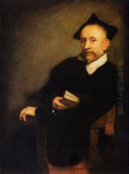 Ritratto Di Letterato Oil Painting by Giovanni Battista Moroni