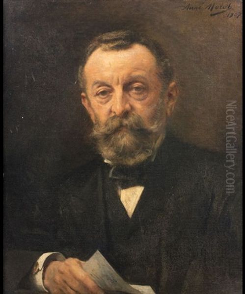 Portrait De Gustave Pereire Oil Painting by Aime Nicolas Morot