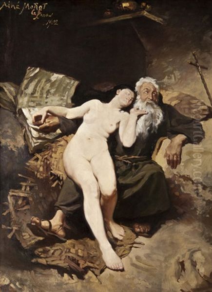 The Temptation Of St. Anthony Oil Painting by Aime Nicolas Morot