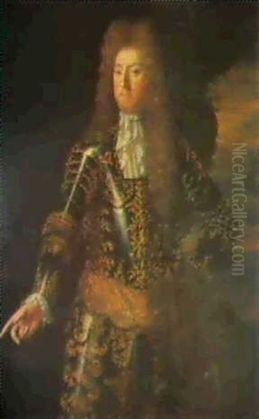 Portrait Of Brigadier General William Wolseley (1640-1697) Oil Painting by Garret Morphey