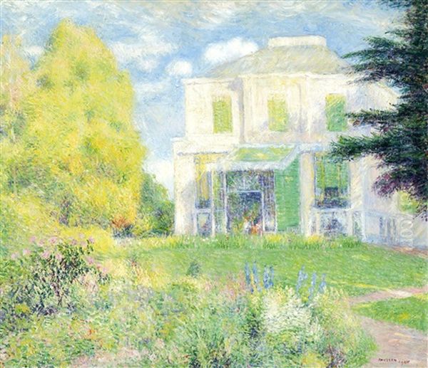 Maison Ensoleillee (1904) Oil Painting by George Morren