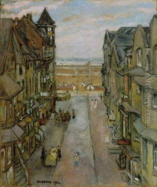 Aan Zee Oil Painting by George Morren