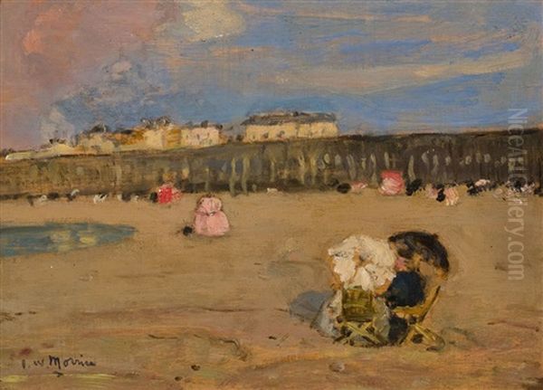 La Petite Plage De St-malo Oil Painting by James Wilson Morrice