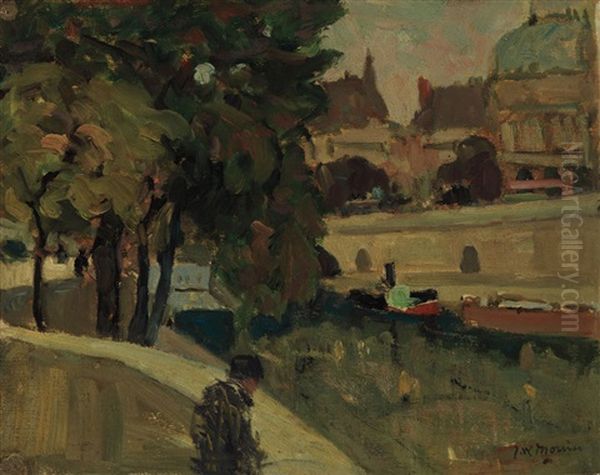 Along The Seine Oil Painting by James Wilson Morrice