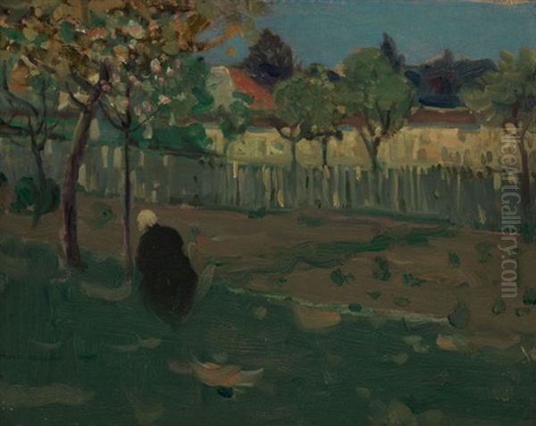 Garden In France Oil Painting by James Wilson Morrice