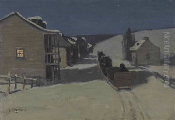 Landscape, Sainte-anne-de-beaupre Oil Painting by James Wilson Morrice