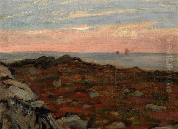 Coastal Landscape Oil Painting by James Wilson Morrice