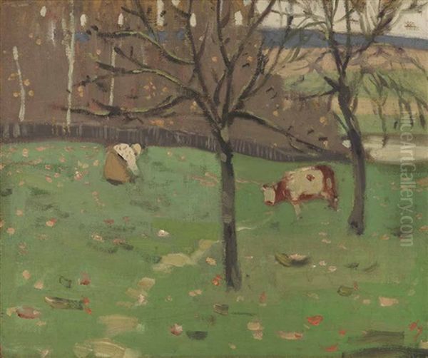 The Pasture Oil Painting by James Wilson Morrice