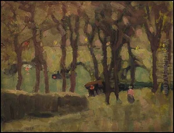 Bridge In Paris Oil Painting by James Wilson Morrice