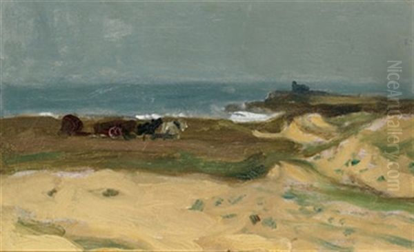 Sand Dunes Near St. Malo, Brittany Oil Painting by James Wilson Morrice