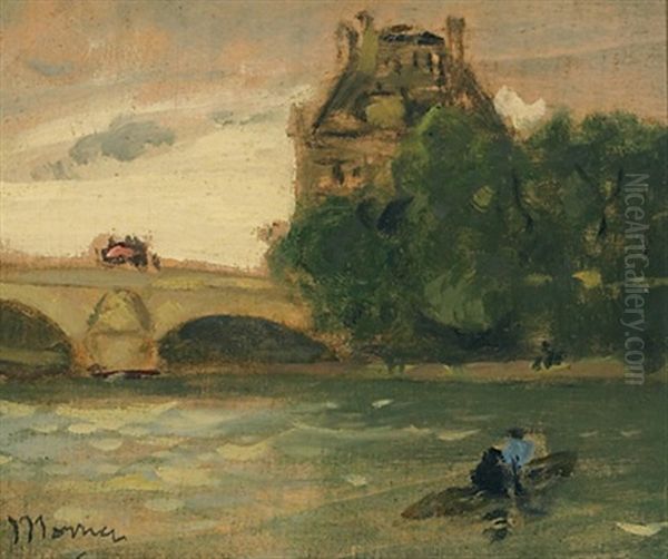 Pont Royal Oil Painting by James Wilson Morrice