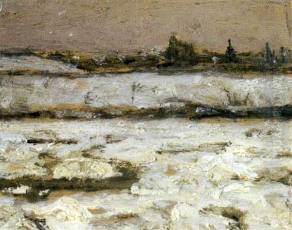 Ice Floes In The St. Lawrence Oil Painting by James Wilson Morrice