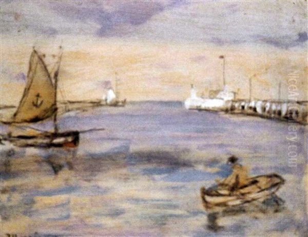 Boating In Brittany Oil Painting by James Wilson Morrice