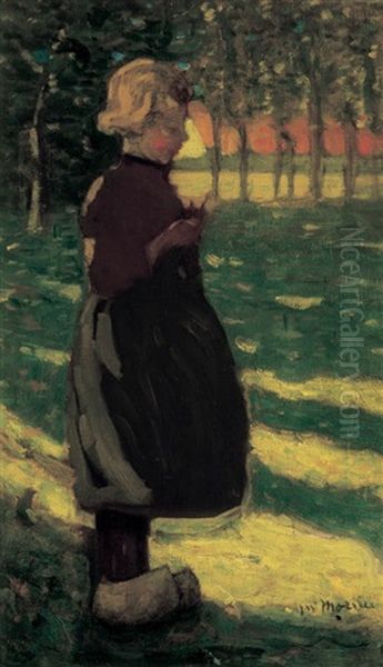 Jeune Fille Hollandaise Oil Painting by James Wilson Morrice