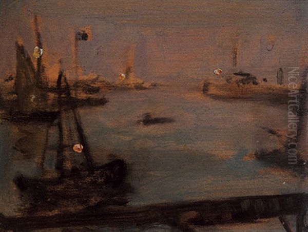 Port A L'aube Oil Painting by James Wilson Morrice