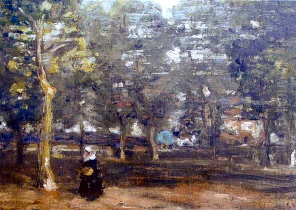 Bretonne Dans La Foret Oil Painting by James Wilson Morrice