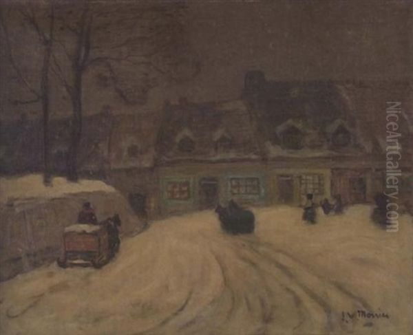 Effet De Neige Oil Painting by James Wilson Morrice