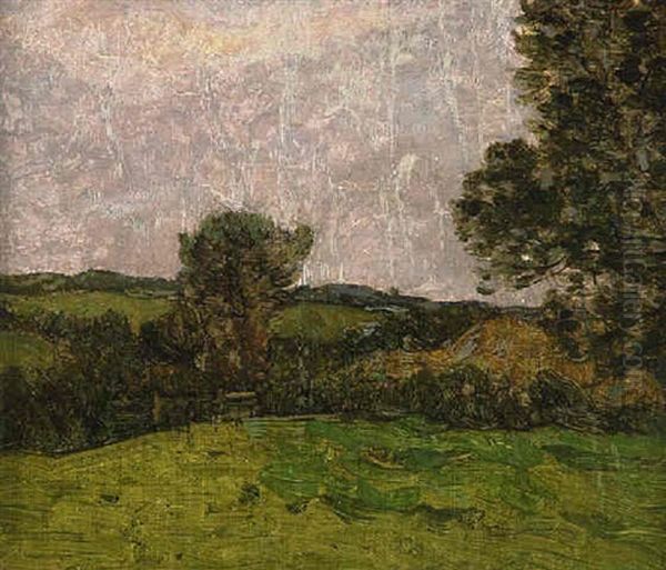 Paysage En France Oil Painting by James Wilson Morrice