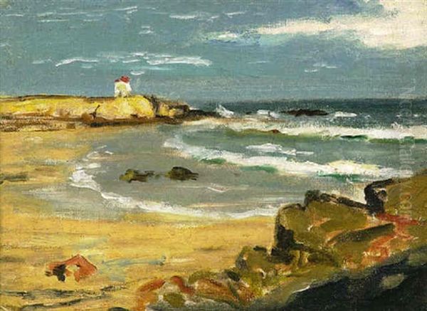 The Beach, St. Malo Oil Painting by James Wilson Morrice