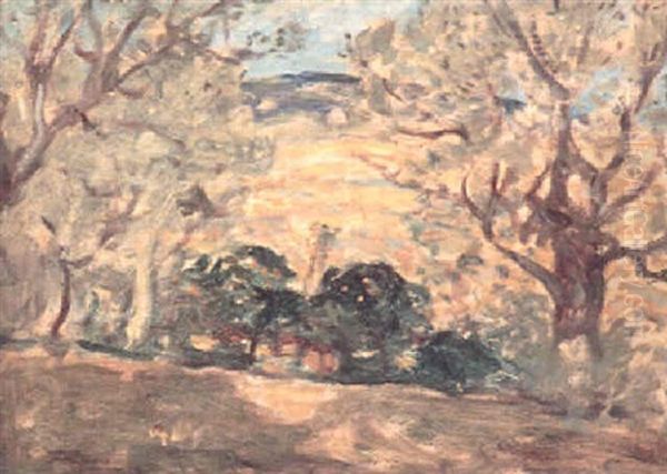 Landscape In Brittany Oil Painting by James Wilson Morrice