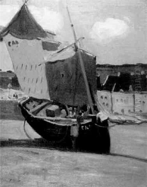 Fishing Boat, Cancale Oil Painting by James Wilson Morrice