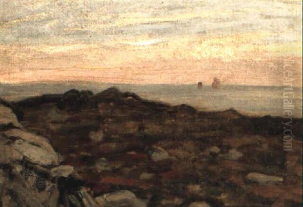 Coastal Scene Oil Painting by James Wilson Morrice