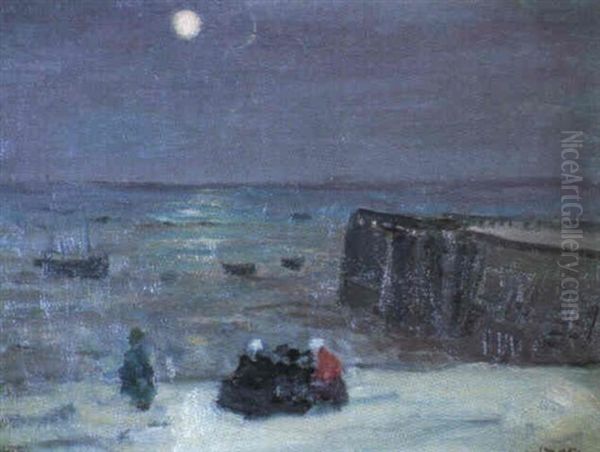 Figures On A Beach, Brittany by James Wilson Morrice