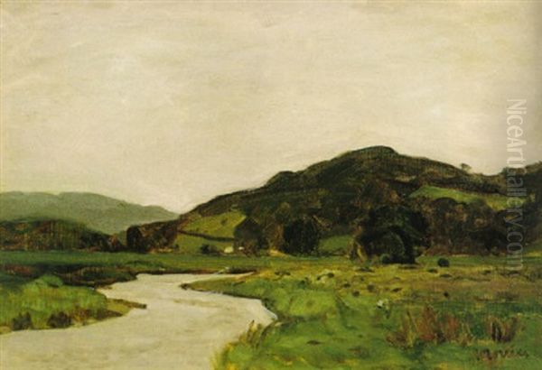 Landscape With River Oil Painting by James Wilson Morrice