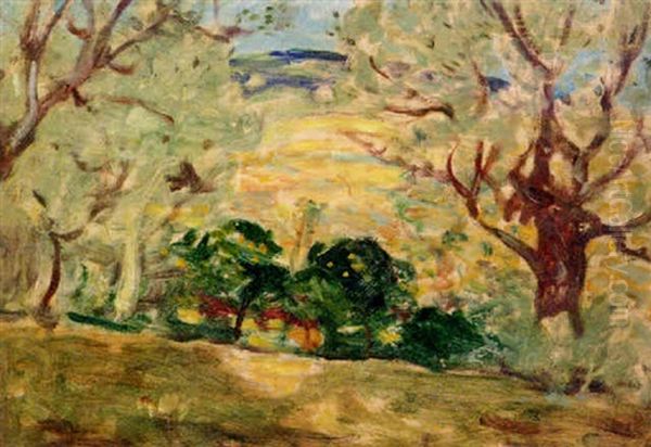 Landscape, Brittany Oil Painting by James Wilson Morrice