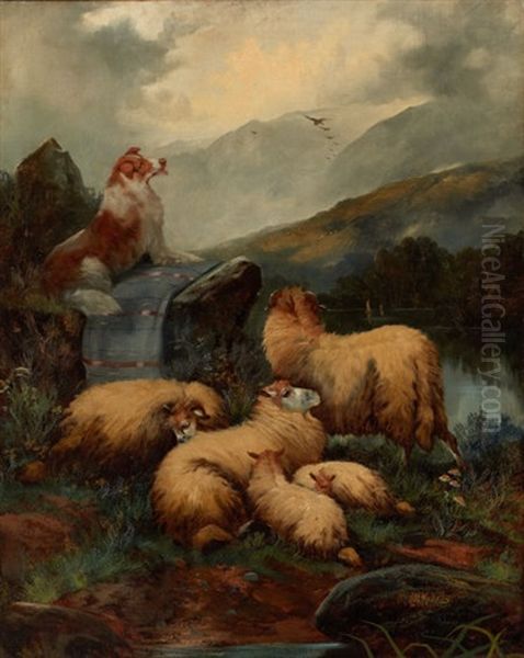 The Highlands Oil Painting by John W. Morris