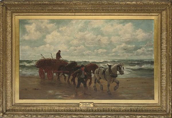 The Sea Weed Gatherers Oil Painting by Philip Richard Morris