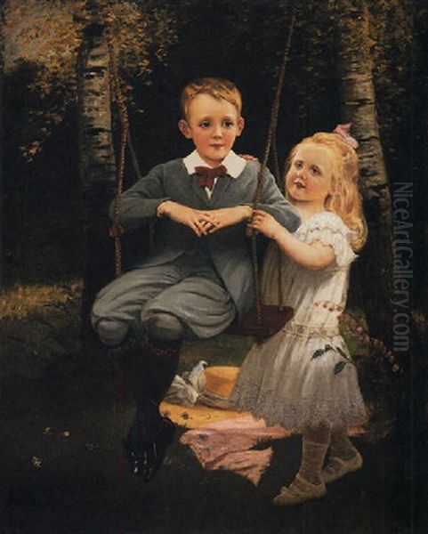 The Swing Oil Painting by Philip Richard Morris