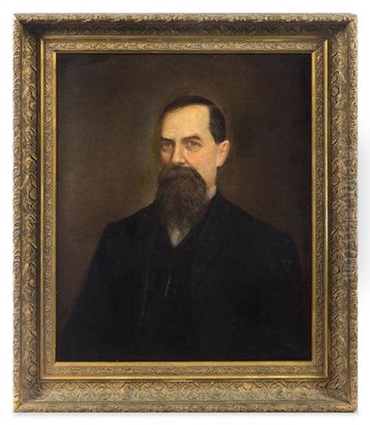 Portrait Of A Man, 1889 Oil Painting by George W. Morrison