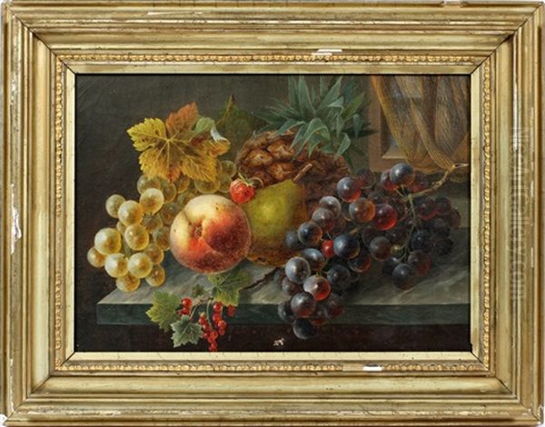 Still Life Of Fruit Oil Painting by Eleanor Ecob Morse