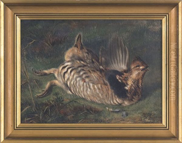 A Gamebird Oil Painting by Henry Dutton Morse