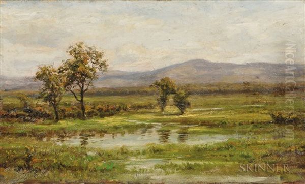 Water-meadow Oil Painting by Jonathan Bradley Morse