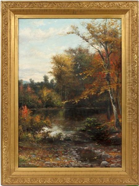 River Landscape Oil Painting by Jonathan Bradley Morse