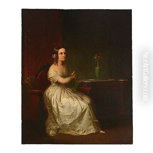 Portrait Of A Woman Oil Painting by Samuel F.B. Morse