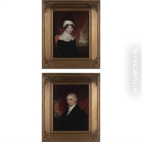 Mr. Charles Sidney Breese (+ Mrs. Charles Sidney Breese; Pair) Oil Painting by Samuel F.B. Morse