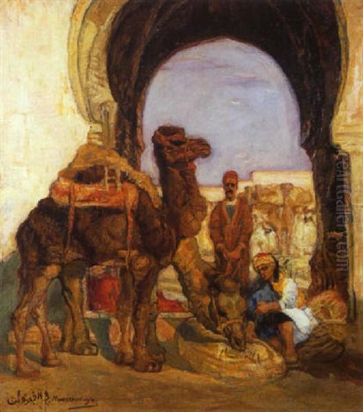 A Kairouan Oil Painting by Anna Morstadt