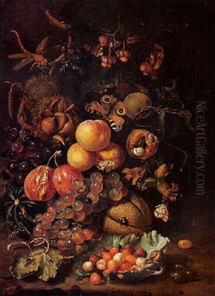 Nature Morte Aux Fruits Oil Painting by Jan Mortel