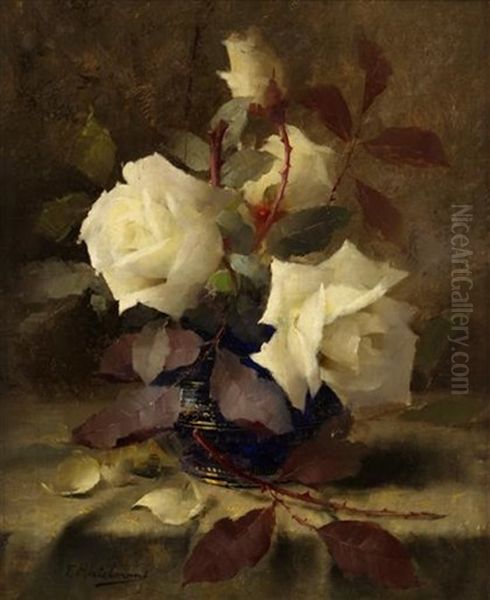 White Roses by Frans Mortelmans