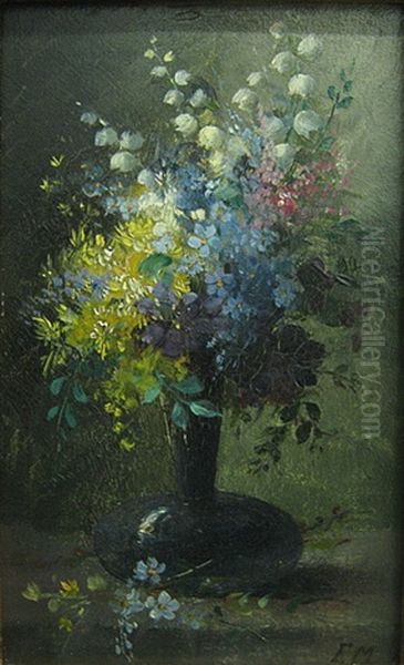 Bloemenstilleven by Frans Mortelmans