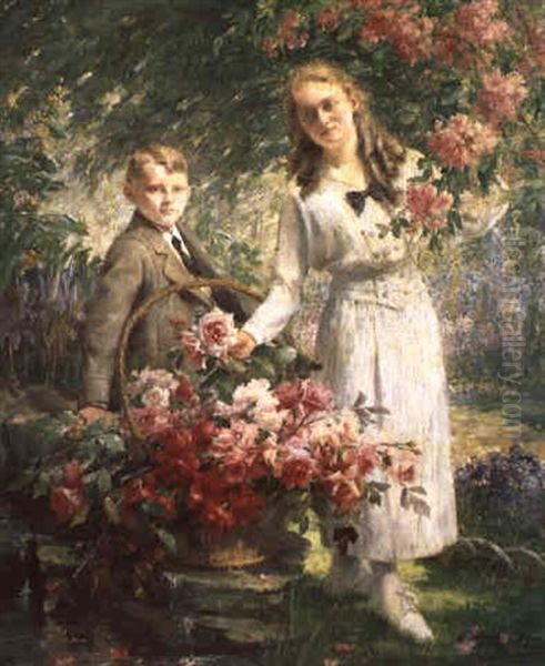 Het Lente Bouquet Oil Painting by Frans Mortelmans