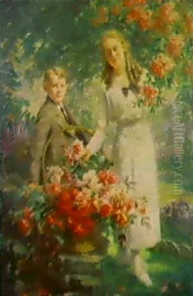 Le Bouquet De Printemps Oil Painting by Frans Mortelmans