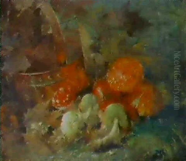 Nature Morte Aux Champignons Oil Painting by Frans Mortelmans